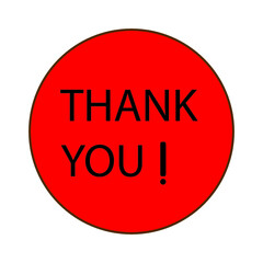 thank you sticker icon design