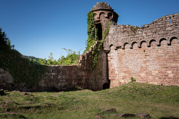 Burg mauer Hintergrund