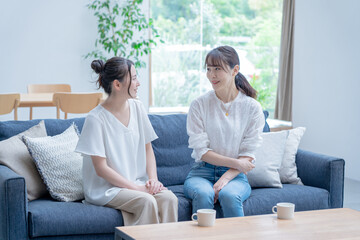 Obraz premium アジア人女性 2人 ポートレート