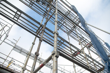 Fototapeta premium 建設現場 足場