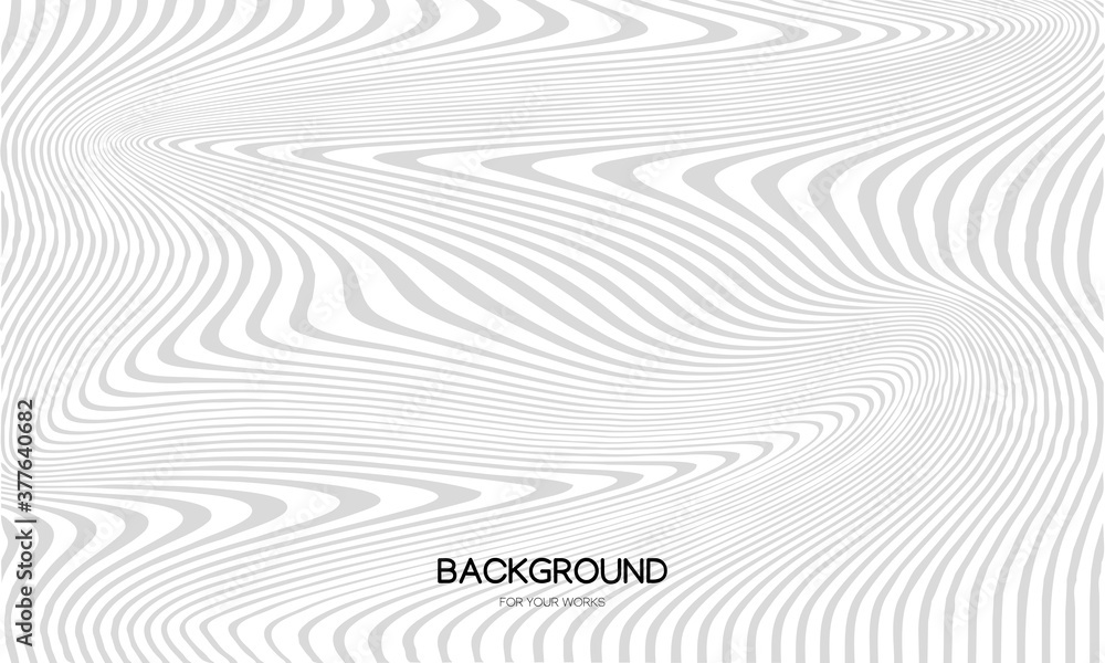 Poster abstract background with optical art lines. for use in all types of design work. vector illustration