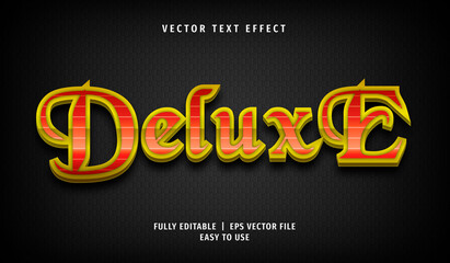 3D Deluxe Text effect, Editable Text Style	
