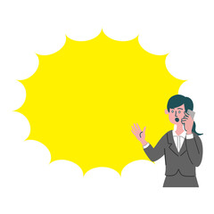 スーツ　男性　士業　携帯電話　スマホ　驚いている
