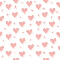 seamless background with hearts