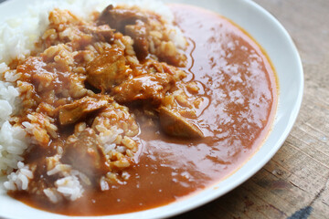 出来たてのほんわか湯気の上がるカレーライス