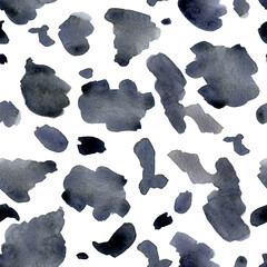 Watercolor pattern background like a cow skin new year 2021