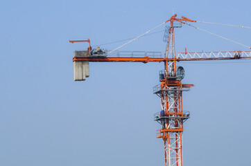 Big crane in the factory 