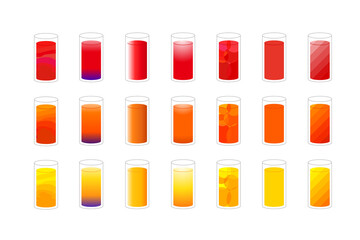 飲み物 ジュース アルコール お酒 メニュー ソフトドリンク カクテル ベクター ai  JPEG 素材