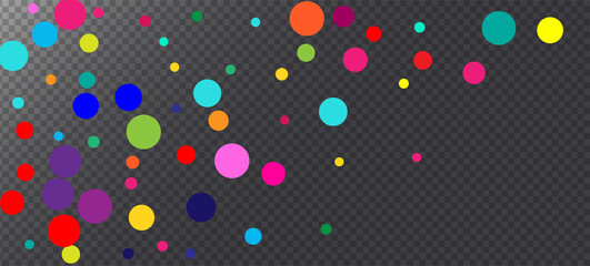 Rainbow Confetti Hipster Vector Wallpaper. 