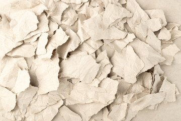 Brown Ripped Wrapping Vintage Paper Top View