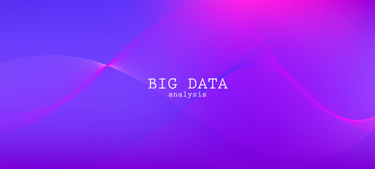 Falling Particles Distressed Purple Vector. Big Data Neon Wallpaper. Pink 