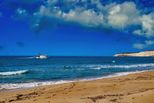 Panorama on the beach of Eraclea Minoa Sicily Italy
