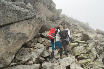 Últimos metros para  la cima del Tuc de Mulleres a 3009 m de altura