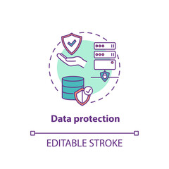 Fototapeta na wymiar Data protection concept icon