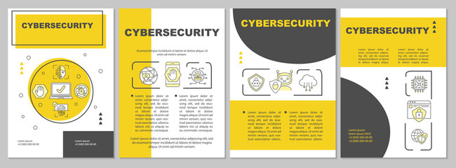 Cybersecurity and information protection brochure template