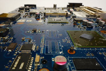Removed computer board from laptop