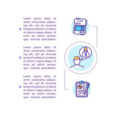 Banking investment budget concept icon with text