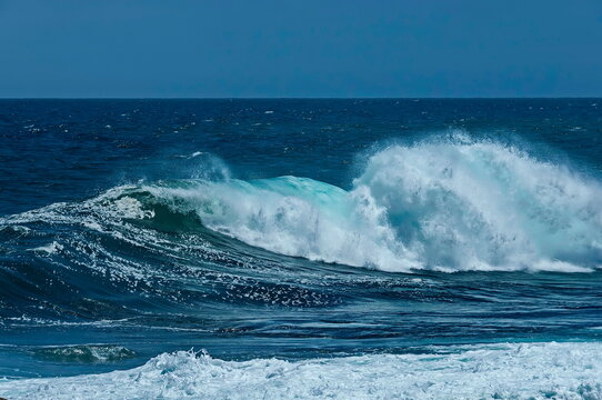 Wave sea shore along near to Cape Town, South Africa