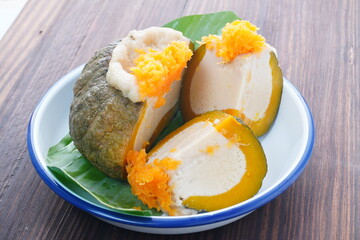 Pumpkin Custard, Eggs Thai Dessert