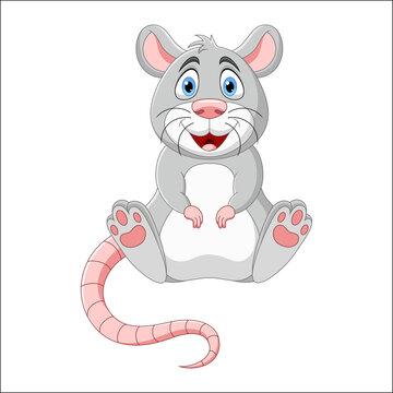 cartoon smiling mouse illustration