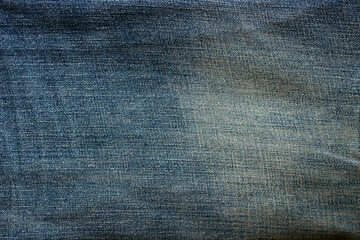close-up on dark  blue jeans