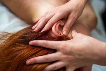 Fascial facial massage is drainage for the health and elasticity of the skin