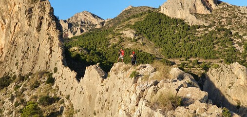 ridge climbing, extreme overcoming