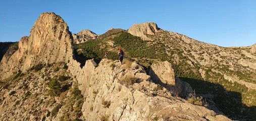 ridge climbing, extreme overcoming