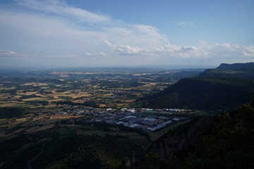 Mountans in Sanctuary of Queralt in Berga. Barcelona. Catalonia,Spain. 