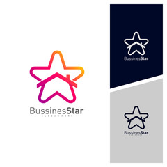 Star House Logo Template Design Vector, Concept, Creative Symbol, Icon