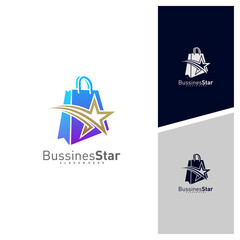 Obraz na płótnie Canvas Star Shop Logo Template Design Vector, Concept, Creative Symbol, Icon