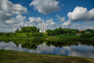 Fototapeta na wymiar Saint Sophia Cathedral in in Polotsk city. Belarus.