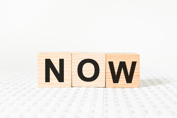 words on wooden cubes, white background. business concept