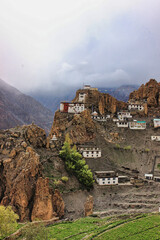 Fototapeta na wymiar Spiti Vally Mountain near Himalayas in Himachal Pradesh , India