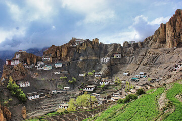 Naklejka premium Spiti Vally Mountain near Himalayas in Himachal Pradesh , India