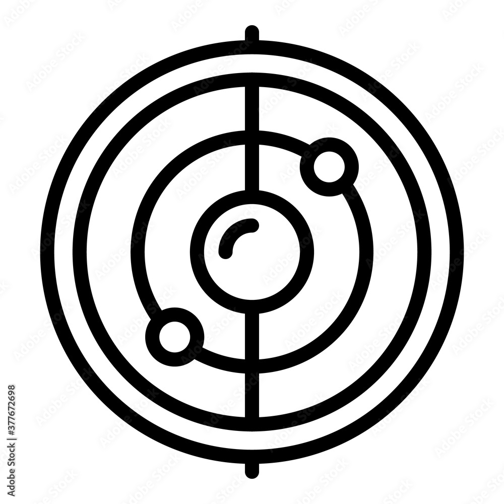 Poster instrument gyroscope icon. outline instrument gyroscope vector icon for web design isolated on white