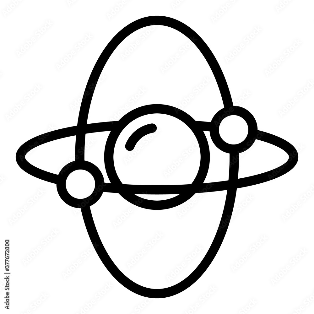 Poster attitude gyroscope icon. outline attitude gyroscope vector icon for web design isolated on white bac