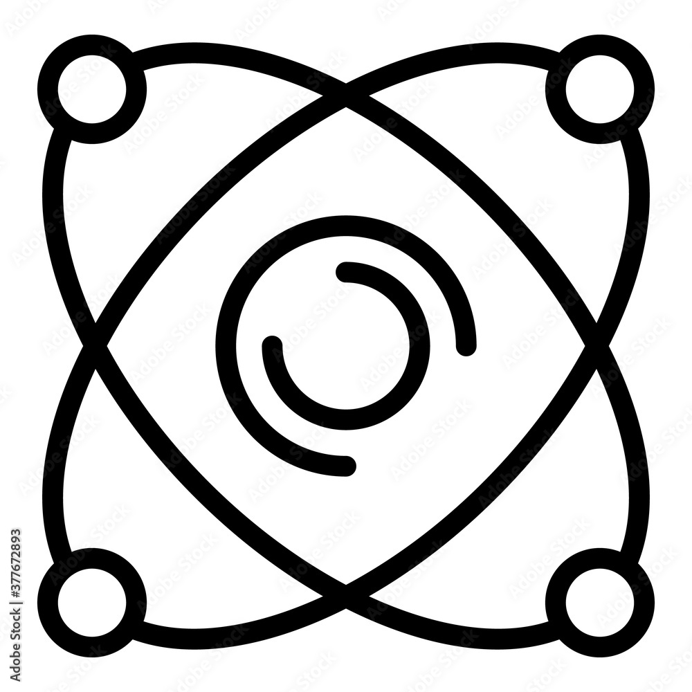 Poster electrical gyroscope icon. outline electrical gyroscope vector icon for web design isolated on white