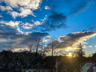 sunset in the clouds