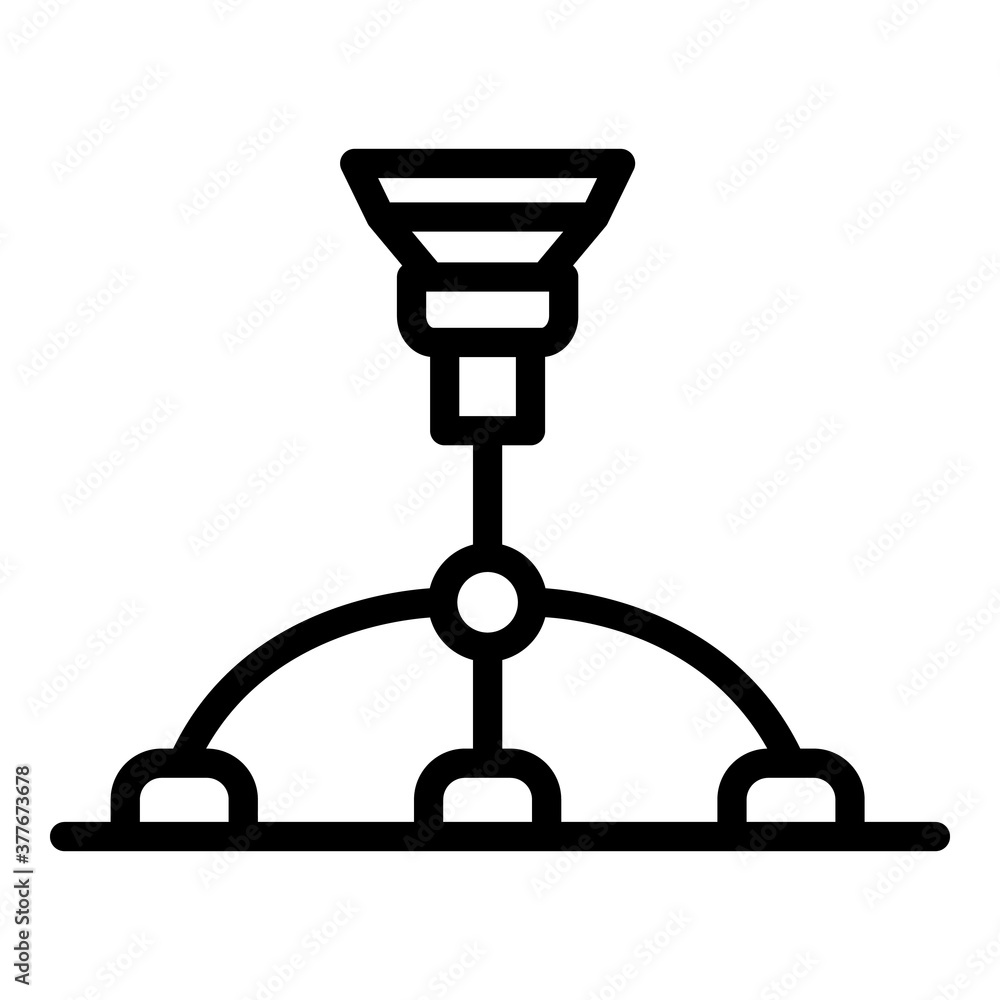 Poster holder tripod icon. outline holder tripod vector icon for web design isolated on white background