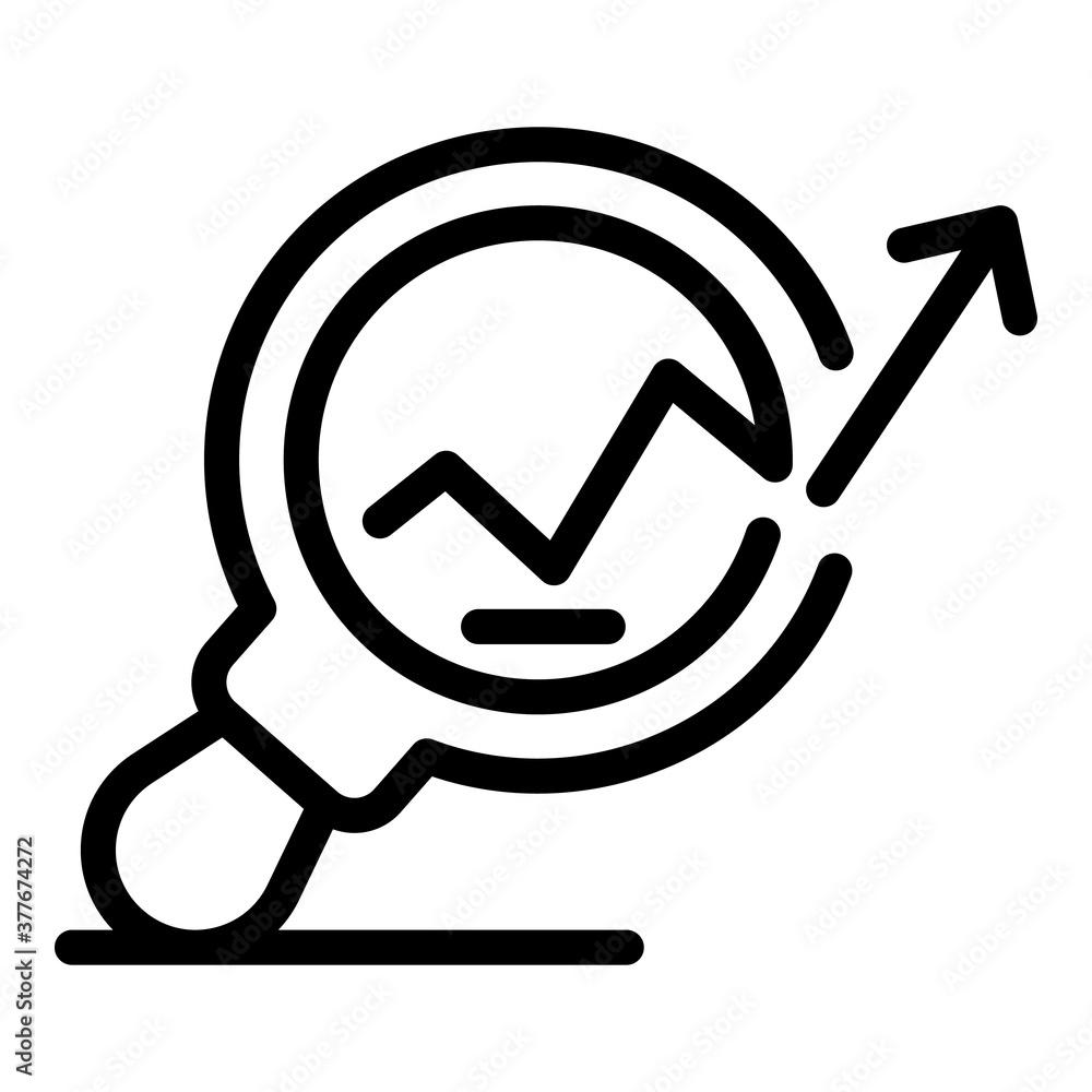 Poster search standard icon. outline search standard vector icon for web design isolated on white backgroun