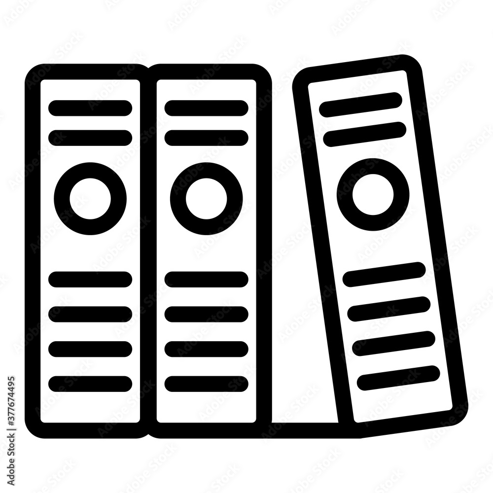 Poster certificate standard folders icon. outline certificate standard folders vector icon for web design i