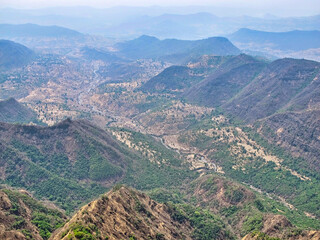 Mahabaleshwar mountains, hill station in Satara,  Maharashtra, India