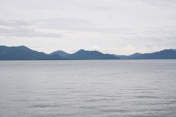 The view of Inawashiro lake in Fukushima.
