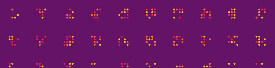 Abstract Color Halftone Dots generative art background illustration