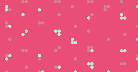 Abstract Color Halftone Dots generative art background illustration