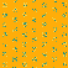 Abstract Color Halftone Dots generative art background illustration