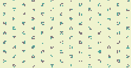 Abstract Color Halftone Dots generative art background illustration