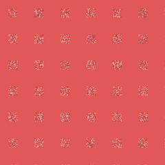 Abstract Color Halftone Dots generative art background illustration