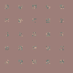 Abstract Color Halftone Dots generative art background illustration